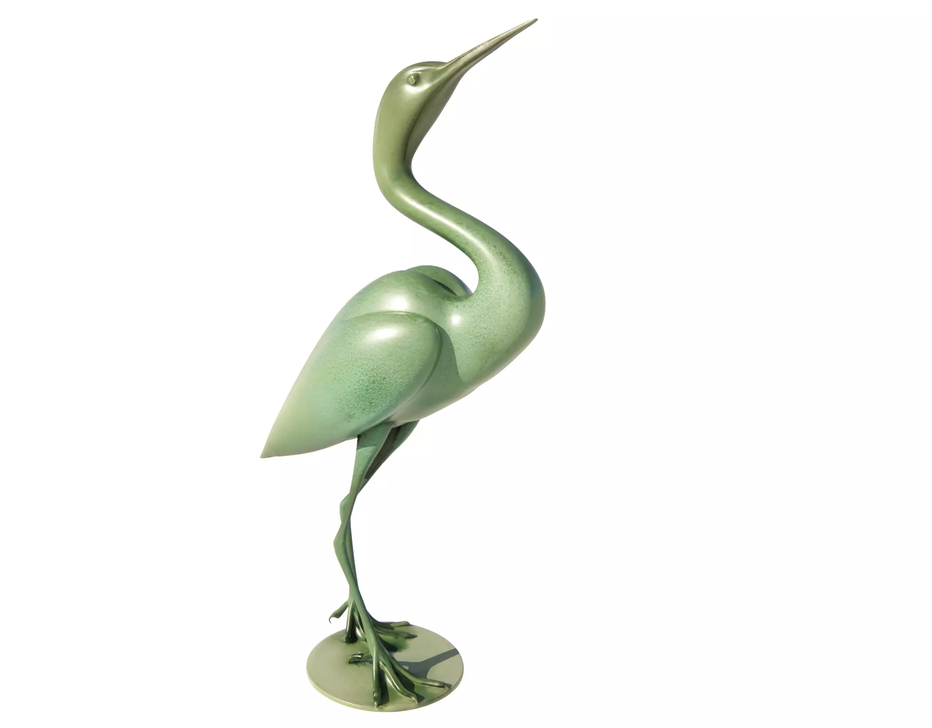 Minimalist Crane Decor Art 3D model