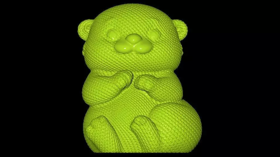 Cute Weave Otter Toy 3D print model