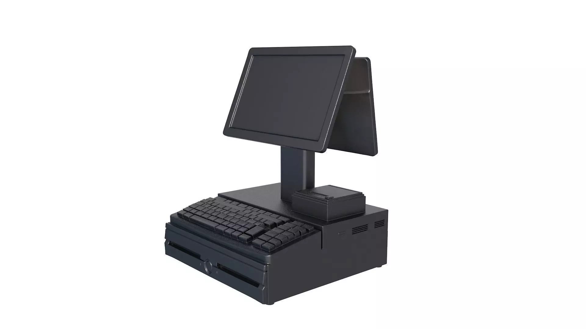 Credit Card Processing - Traditional POS System 3D print model