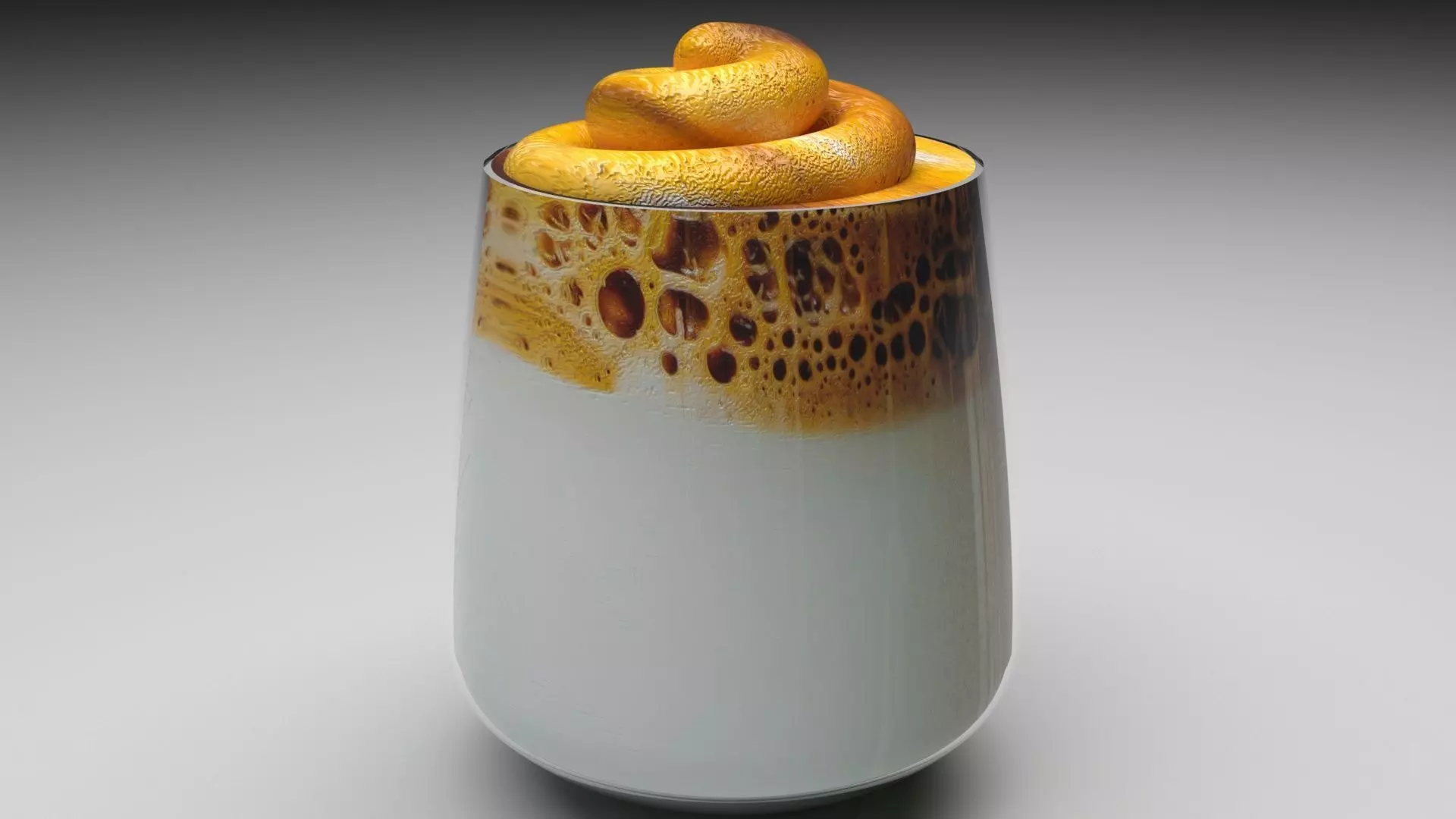 Dalgona Coffee 3D model