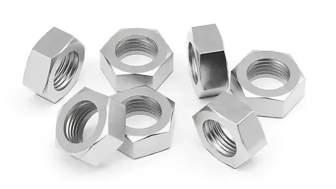 Metal Nut - Game Ready Low Poly Low-poly 3D model 2