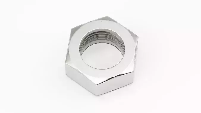 Metal Nut - Game Ready Low Poly Low-poly 3D model 3