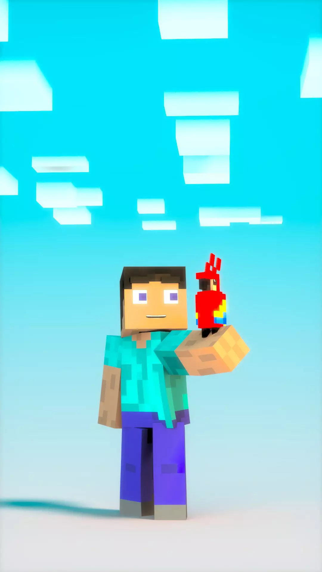 Minecraft Parrot Low-poly 3D model