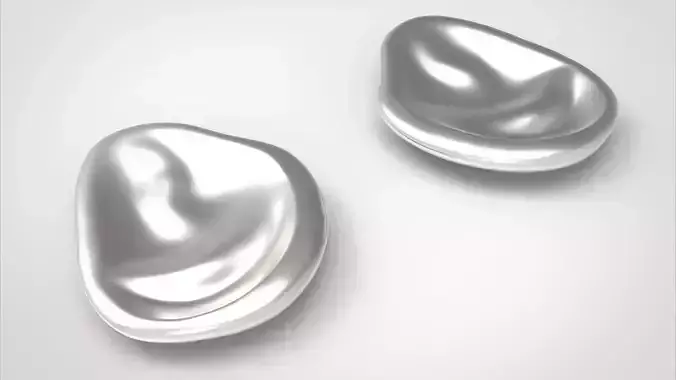 Trendy chunky WRINKLED EARRING 