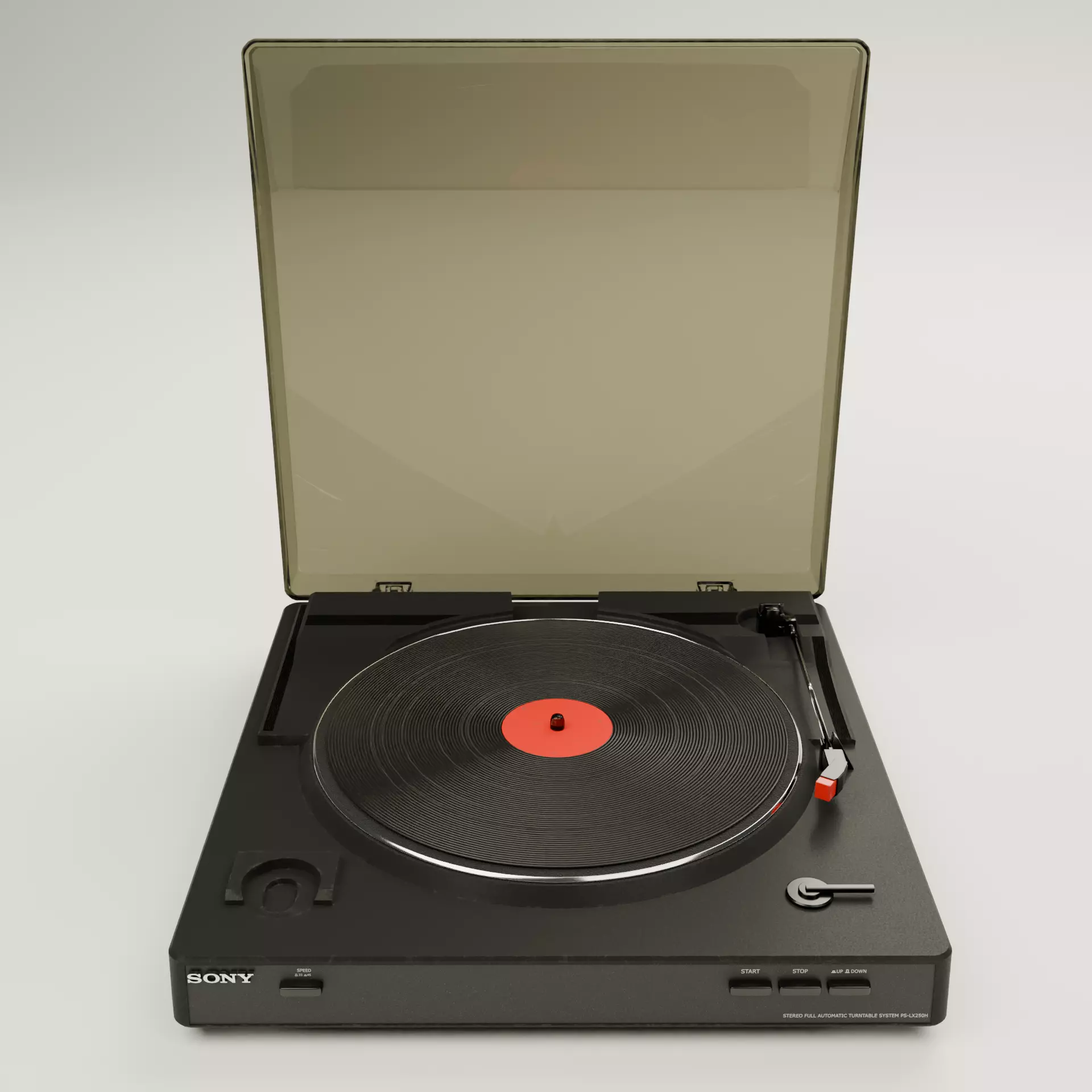 SONY PS-LX250H Record player Turntable Low-poly 3D model
