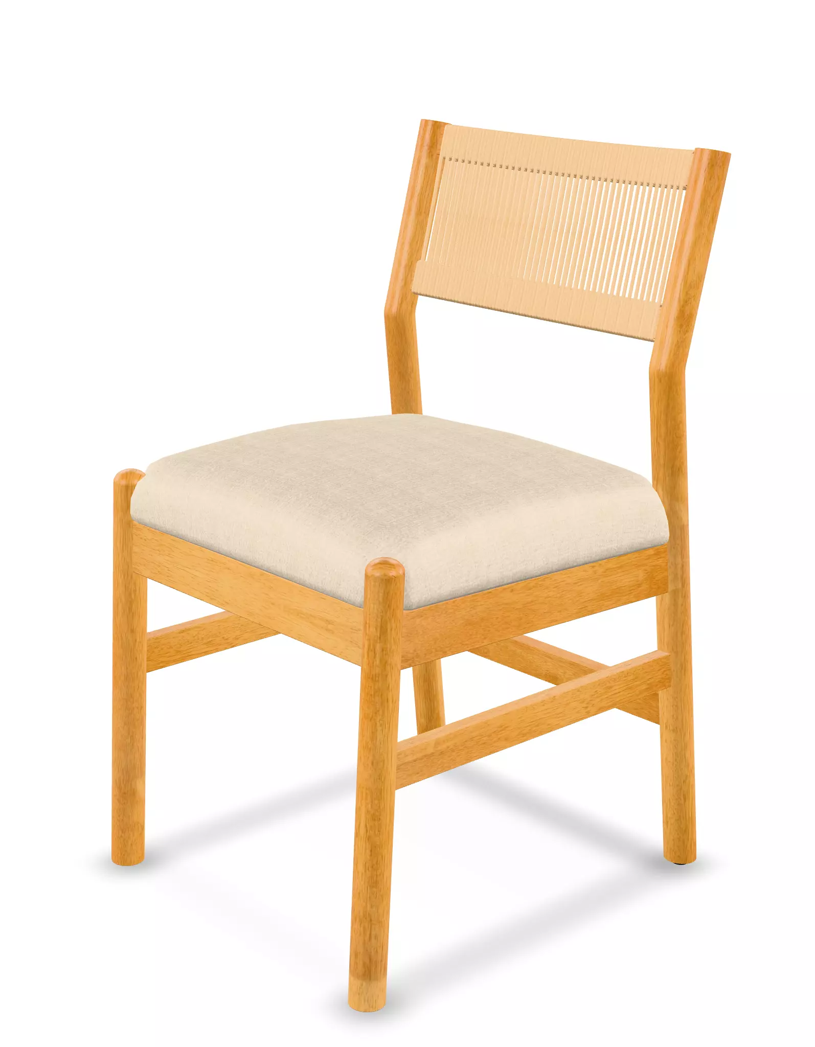 Fluted Dining Chairs Low-poly 3D model