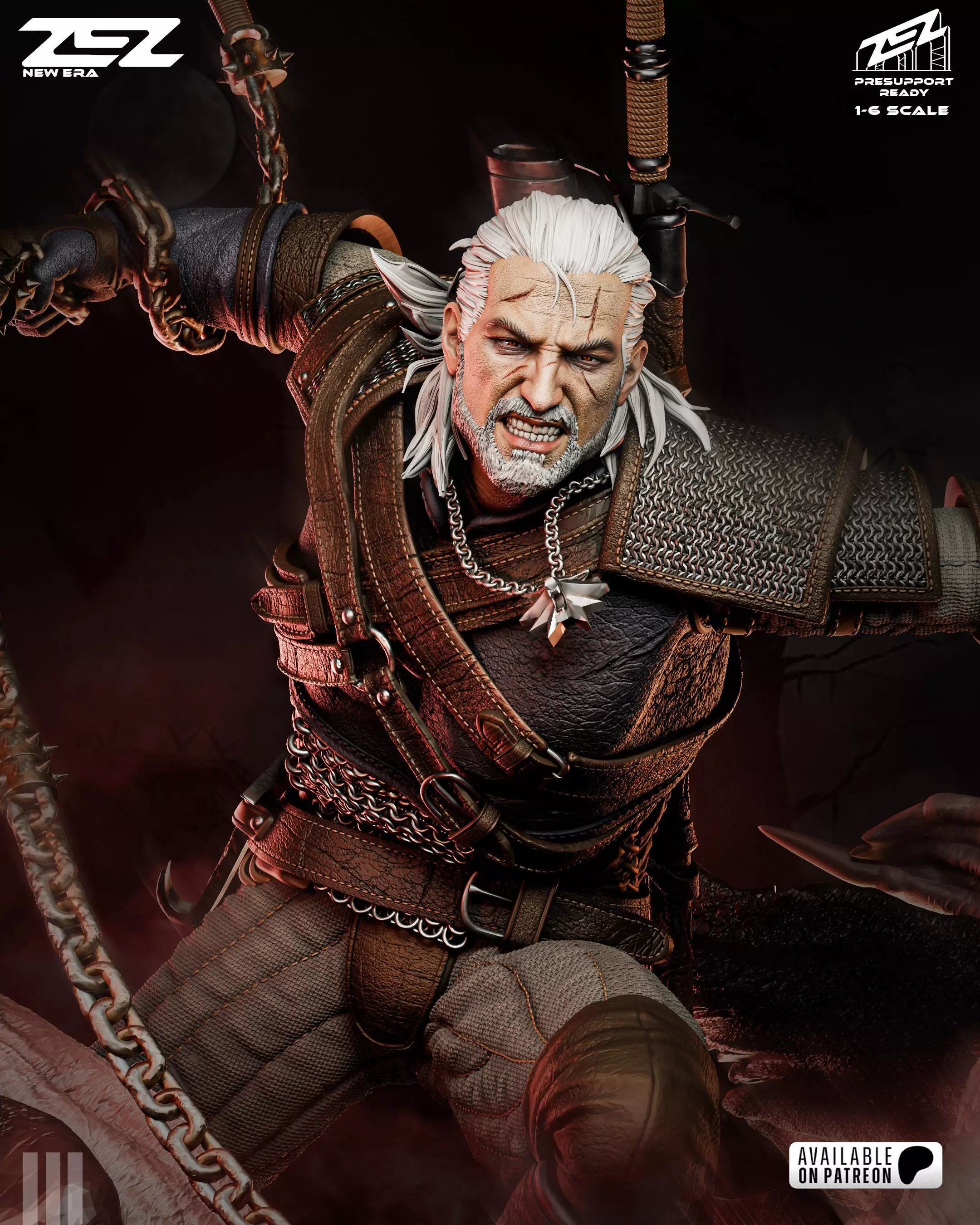GERALT ZEZ STL 3D print model