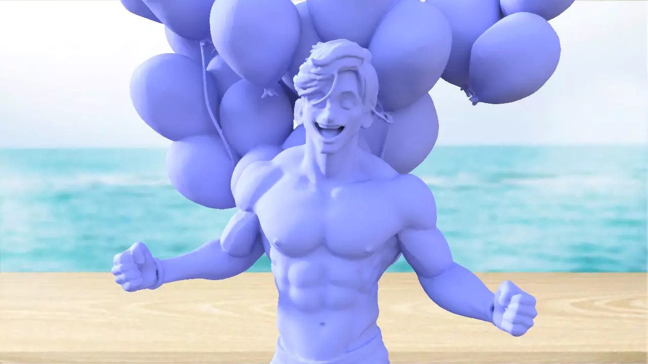 Hunkz Balloon boy 3D print model