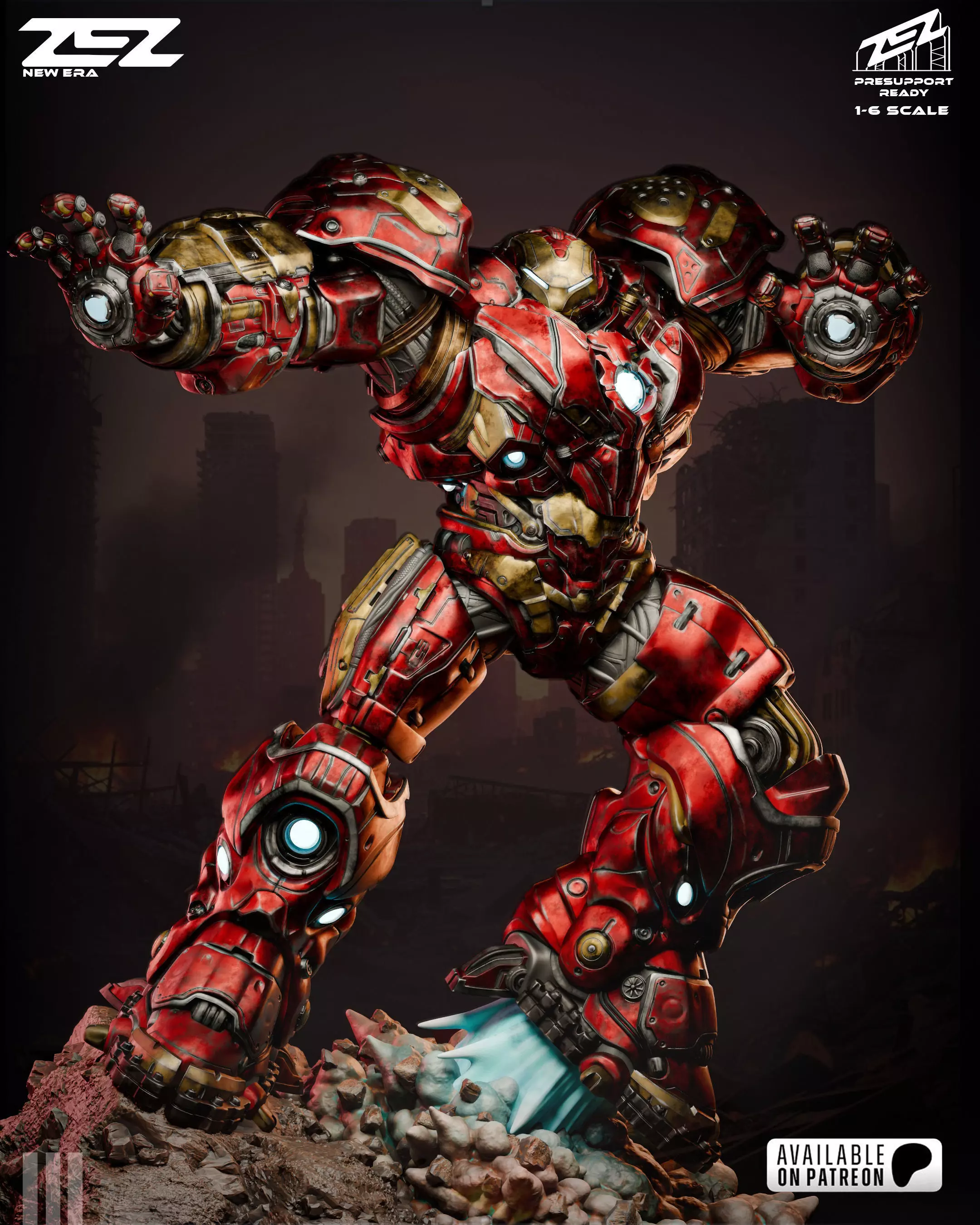 HULKBUSTER ZEZ STL 3D print model