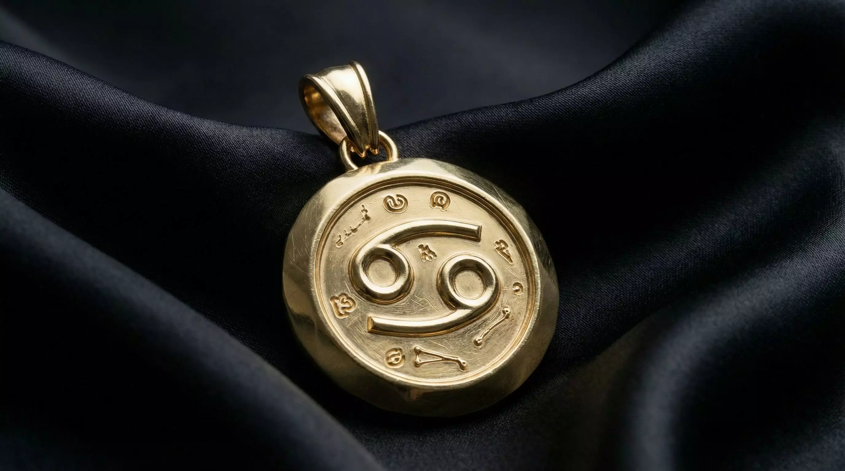 Cancer Faceted Zodiac Medallion Pendant 3D print model