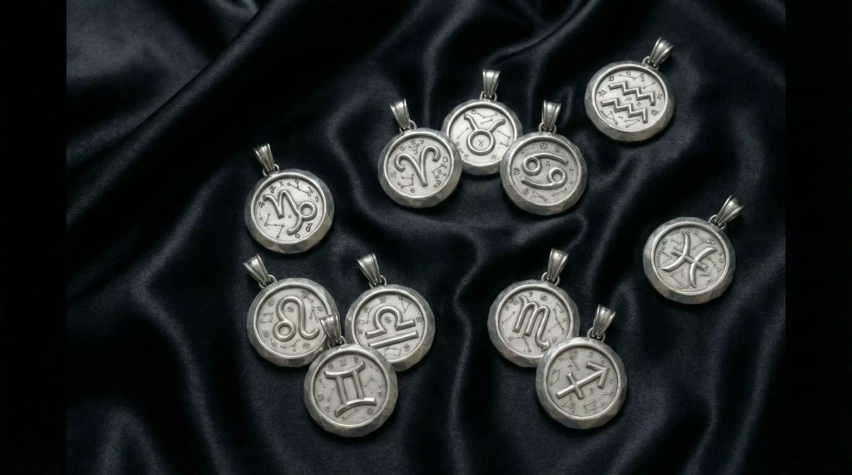 A collection of 12 Zodiac pendants 3D print model