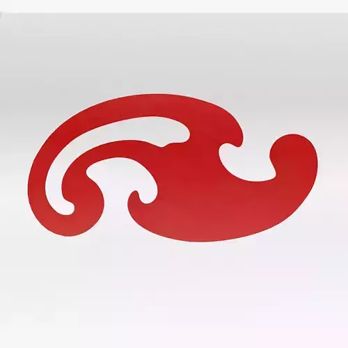 French Curve - 3D Print Ready - Model - G 3D model