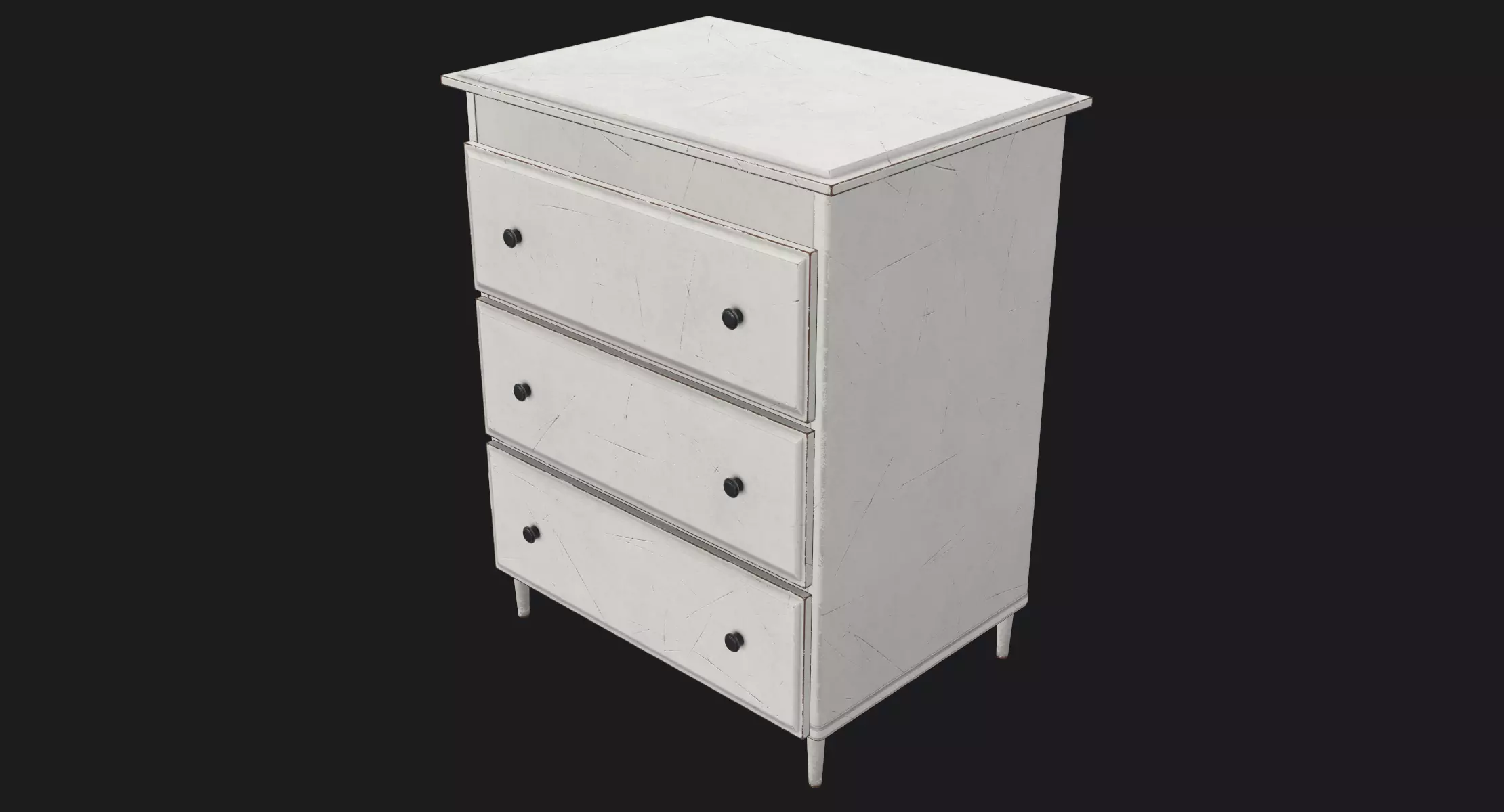 Wood Cabinet Game Ready PBR Low-poly 3D model