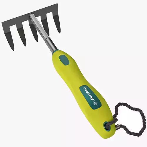 Garden Tool Hand Rake 3D model