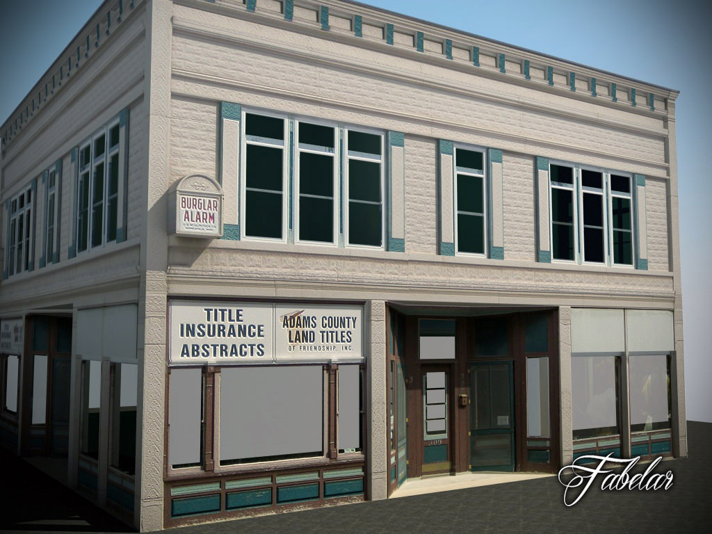 Building 04 Low-poly 3D model_2