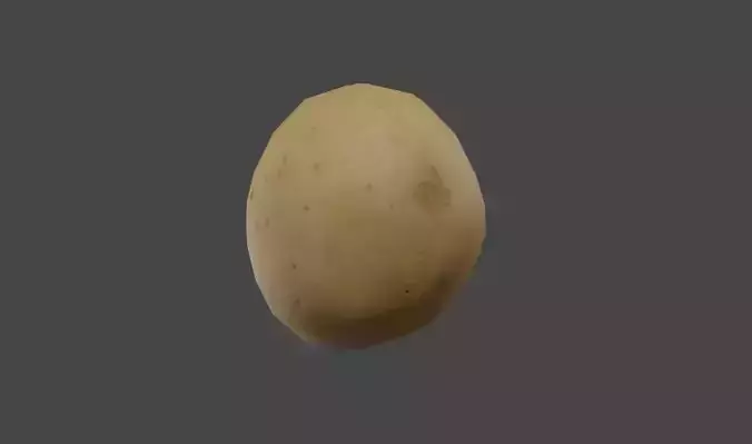 Potato - Batata Inglesa Low-poly 3D model 6