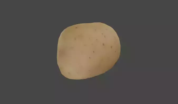 Potato - Batata Inglesa Low-poly 3D model 4