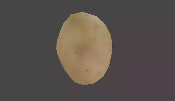 Potato - Batata Inglesa Low-poly 3D model 7