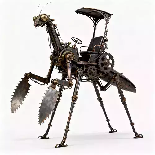 Scythe Strider Mechanical Mantis 3D Model