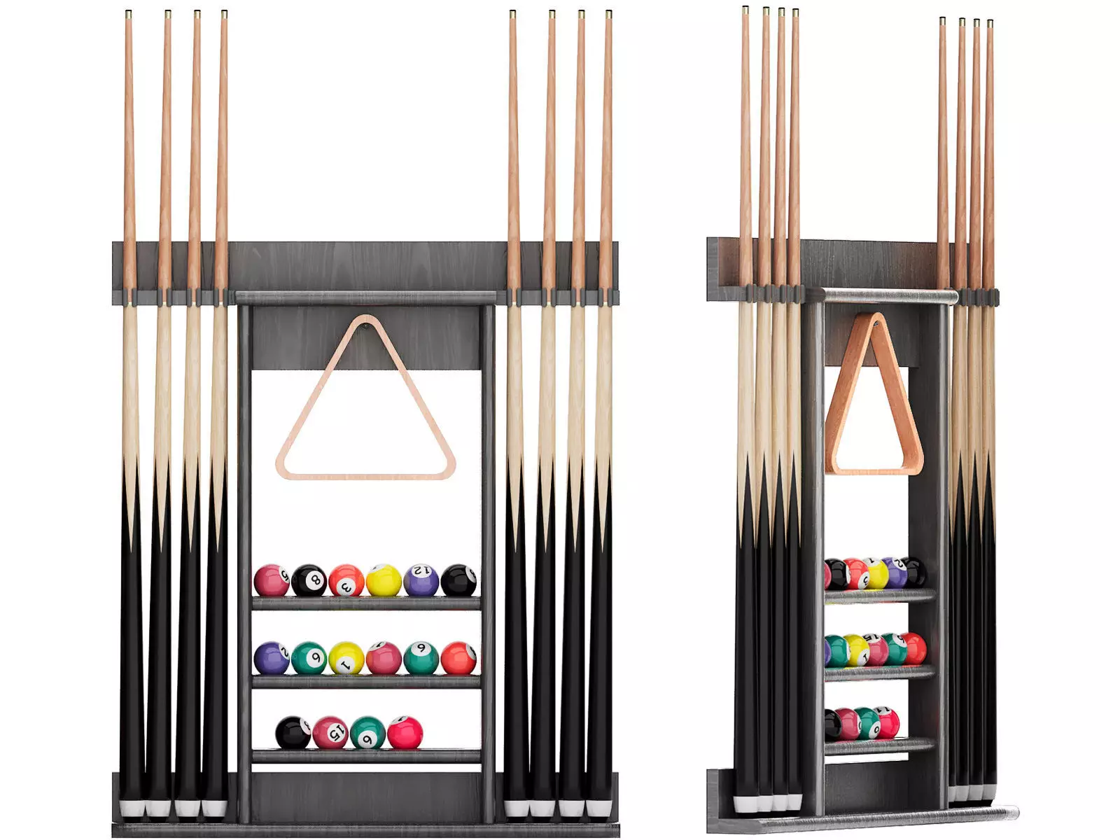 billiards cue stand 3D model