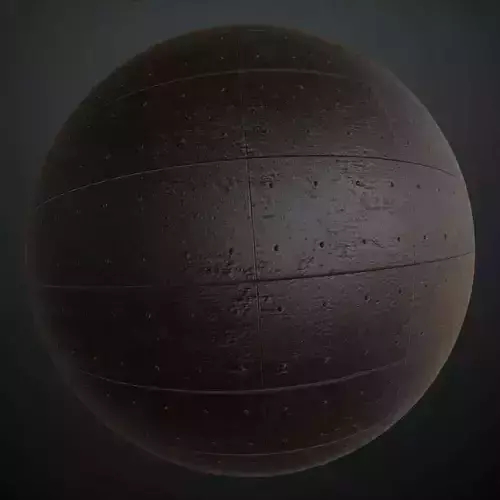 Rustic Weathered Bolted Cast Iron Plate PBR Seamless Texture