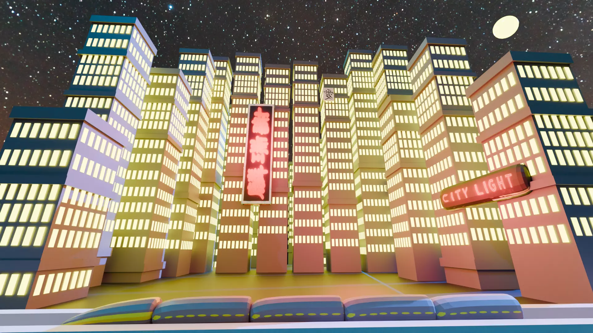 Night city Free 3D model