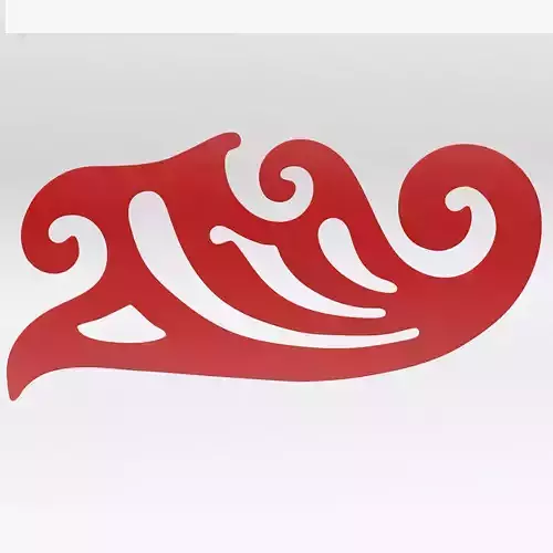  French Curve - 3D Print Ready - Model - H
