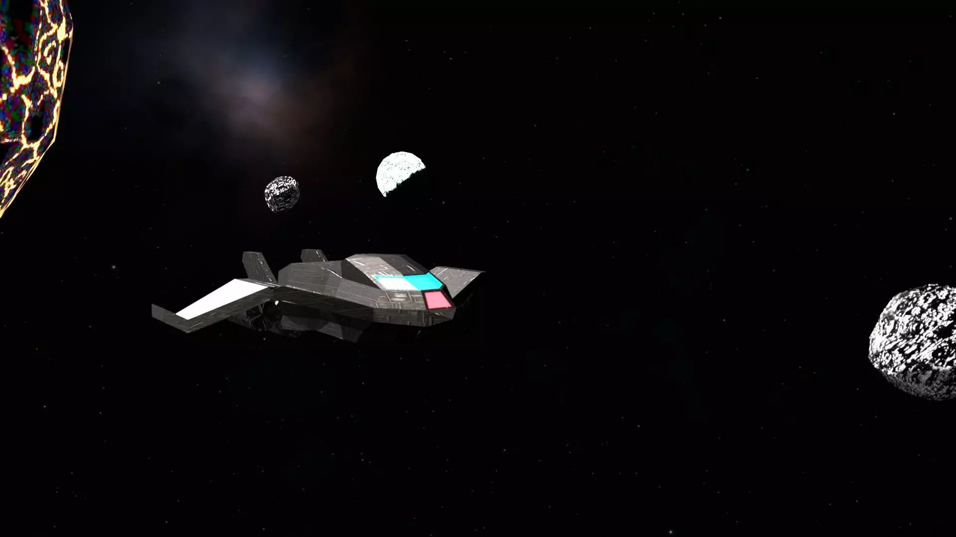 Spacecraft Exterior High Detail Sci Fi Spaceship Game Ready PBR Low-poly 3D model
