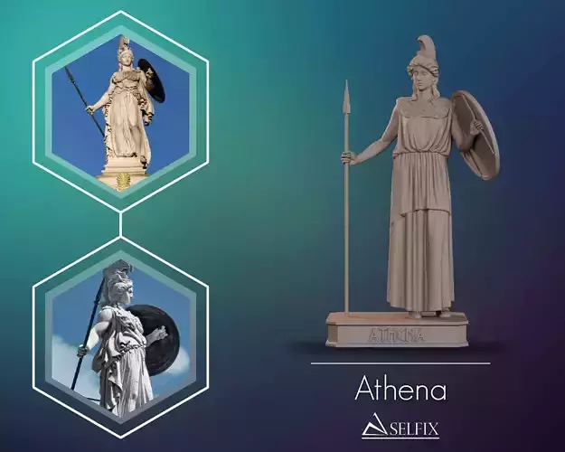 Athena Full Body Goddess Sculpture 