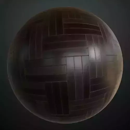 Classic Dark Espresso Wood Parquet PBR Seamless Texture