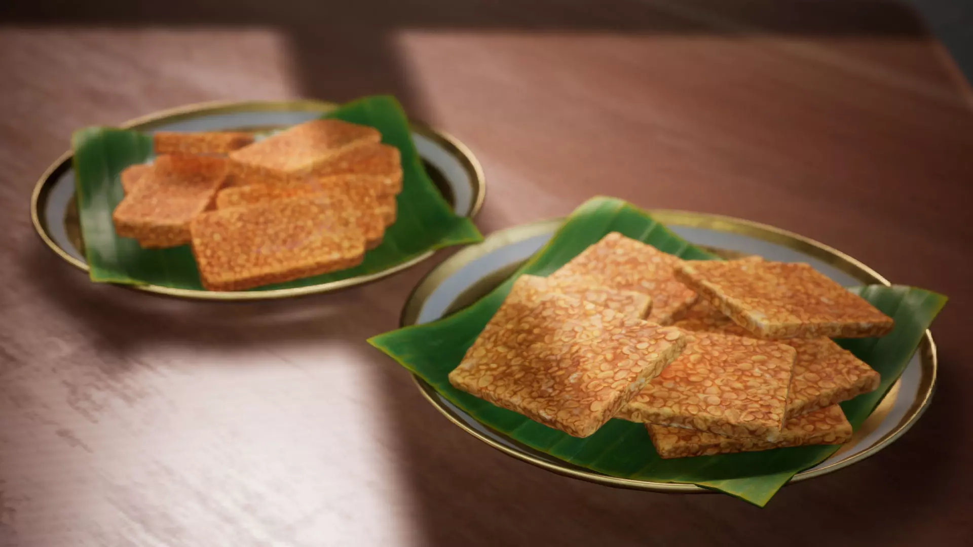 Fried Tempe Low-poly 3D model
