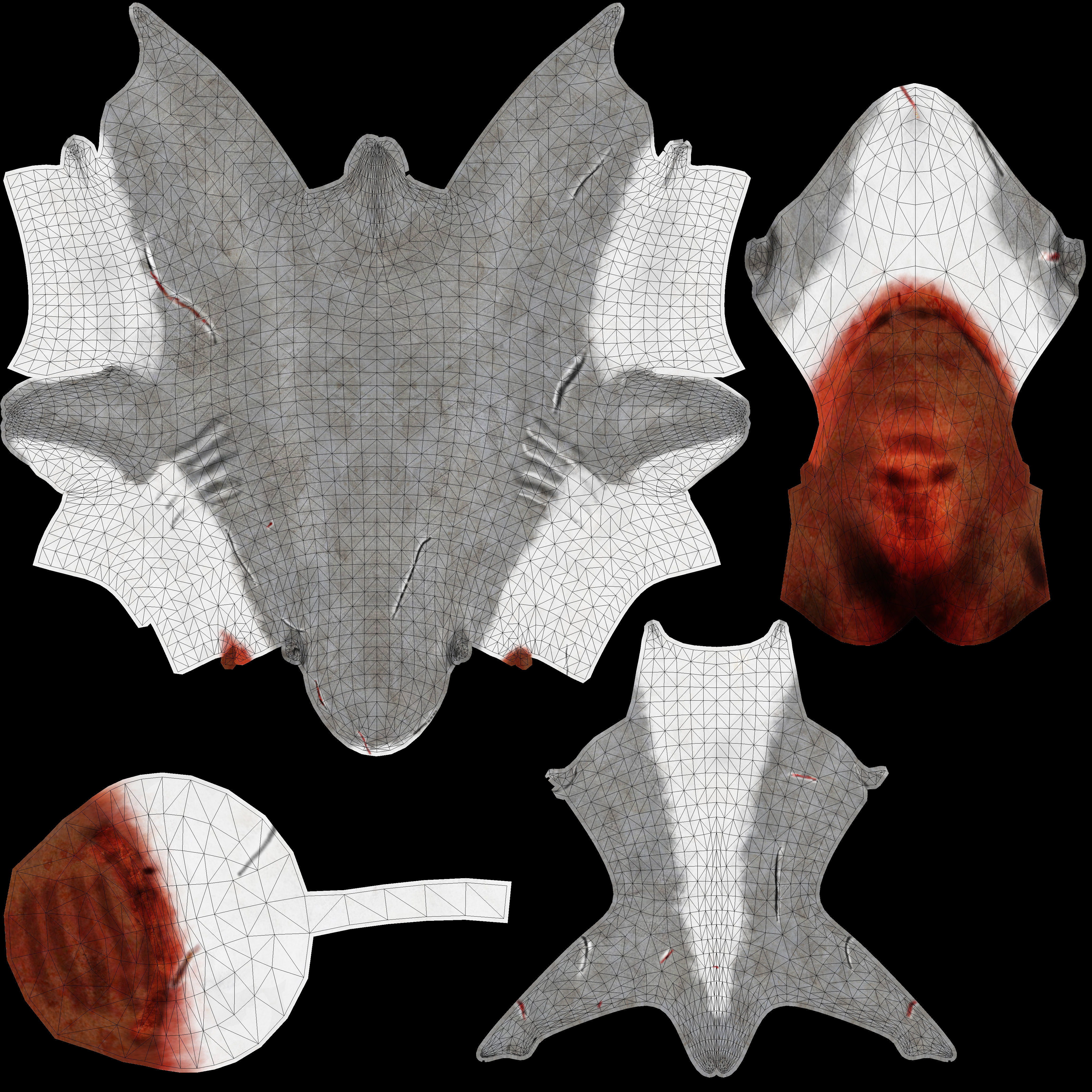 Great white shark  Low-poly 3D model_12