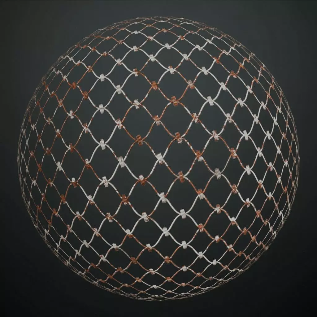 Rusted Fence Metal Perforated PBR Seamless Texture