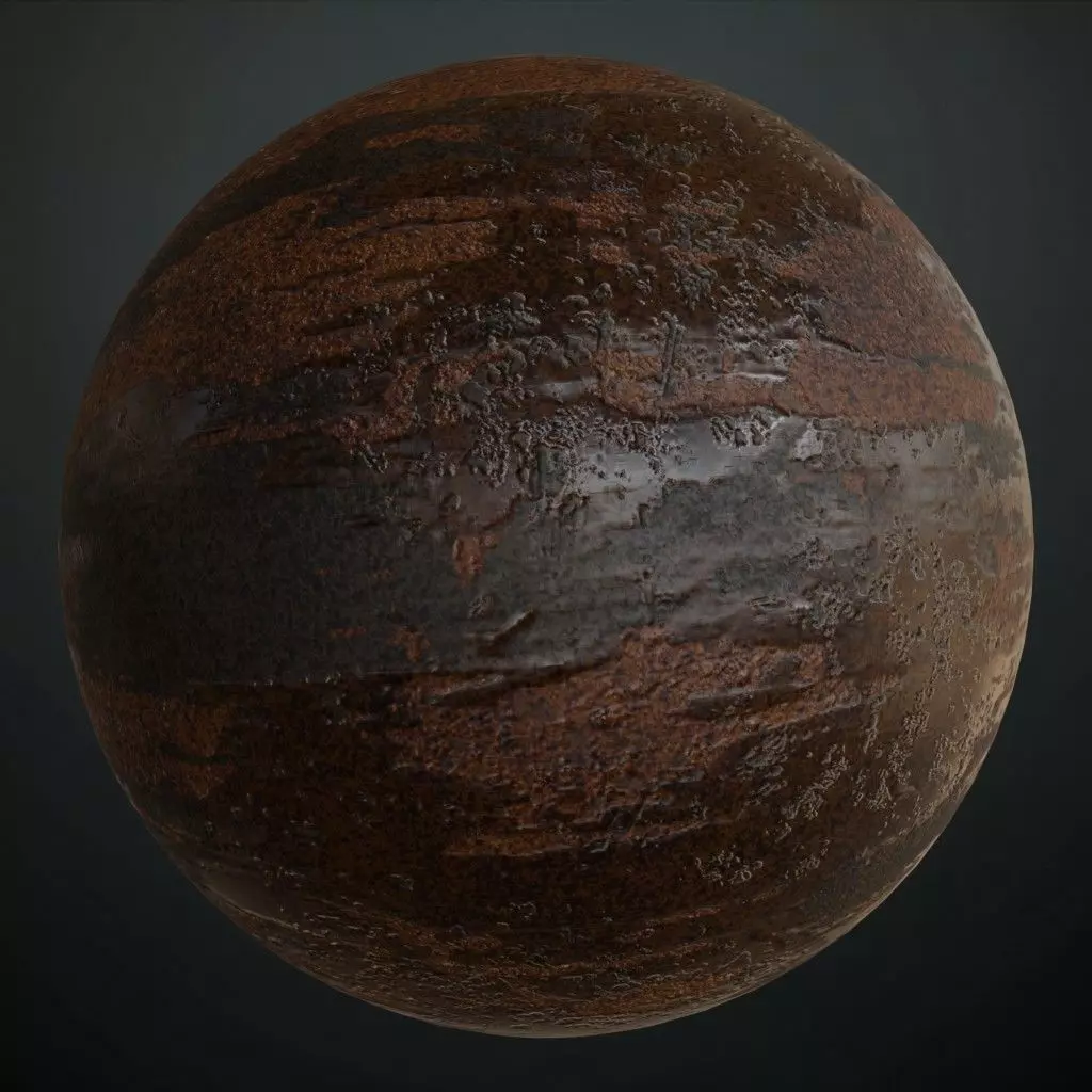 Rusted and Oxidized Steel Plate PBR Seamless Texture