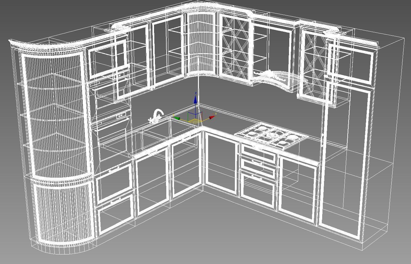 Dimkra Kuhnya Klassik N2 3D model_3