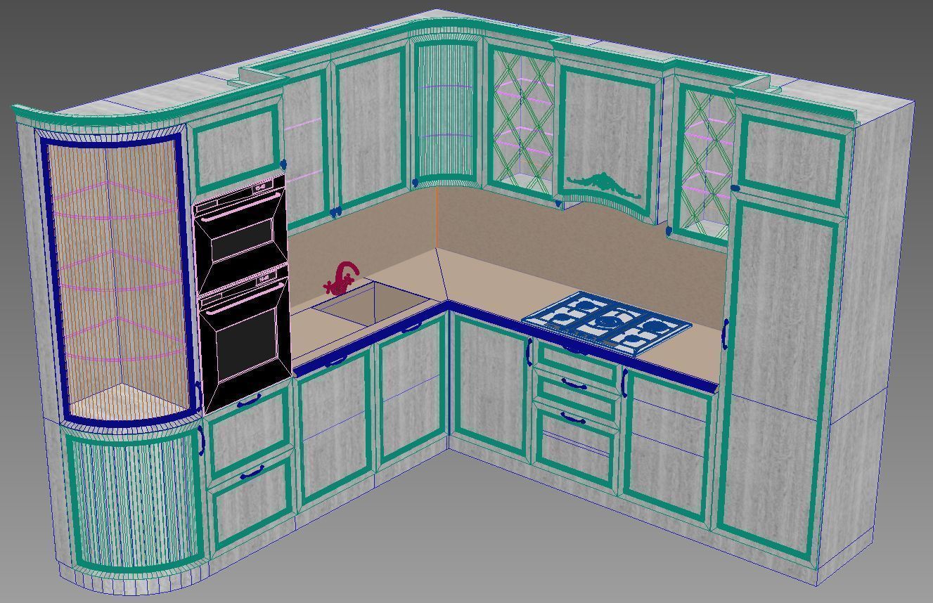 Dimkra Kuhnya Klassik N2 3D model_2