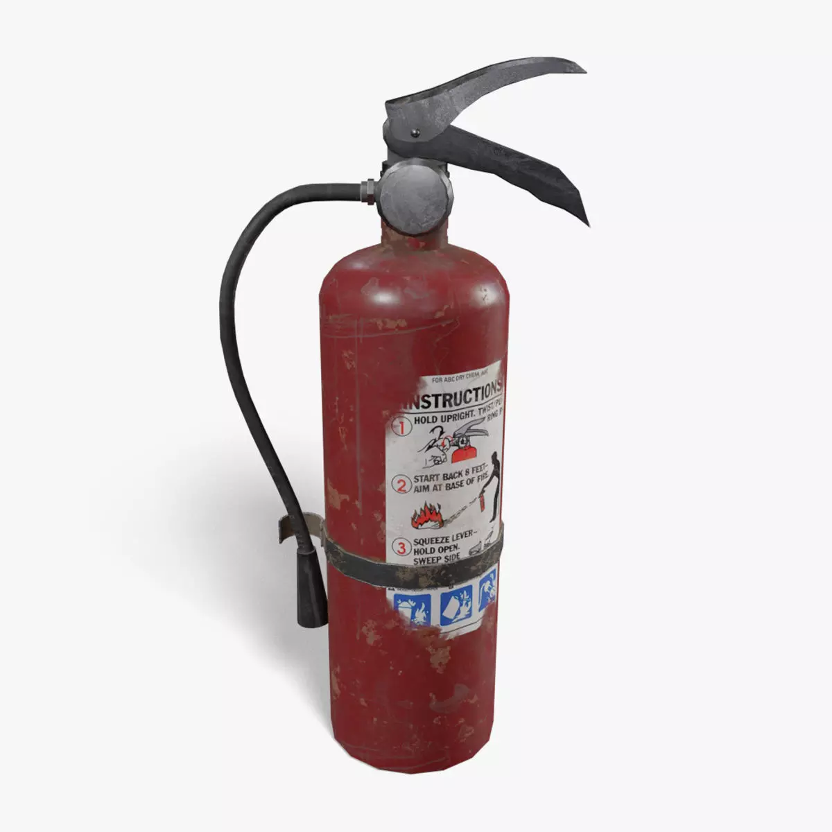 Fire Extinguisher Low-poly 3D model