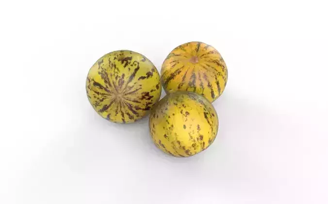 Melon Set 02-01 Low-poly 3D model