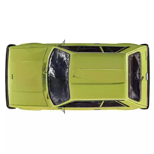 Peugeot 104 - 1970s Retro French Car 3D model 5