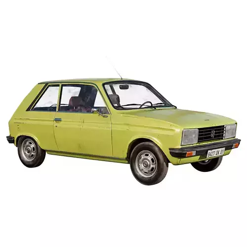 Peugeot 104 - 1970s Retro French Car 3D model