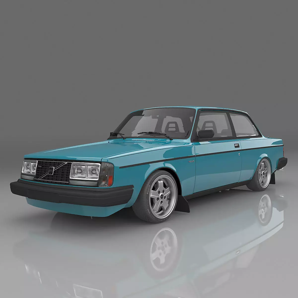1983 Volvo 242 Turbo Evolution 3D model
