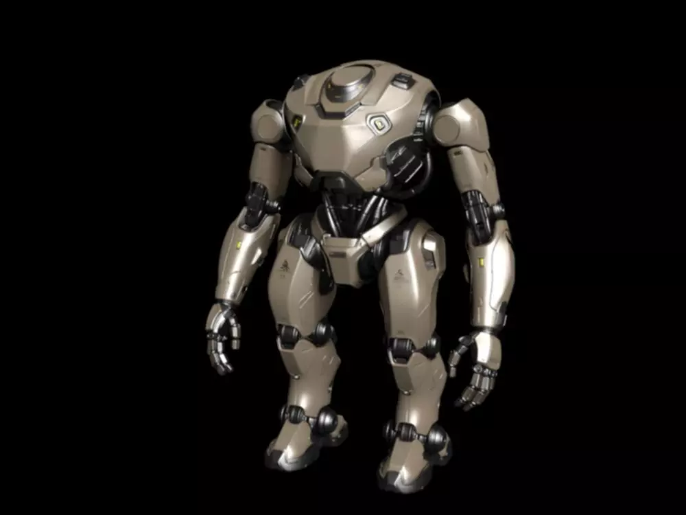 Steel mecha mecha warrior 3D model