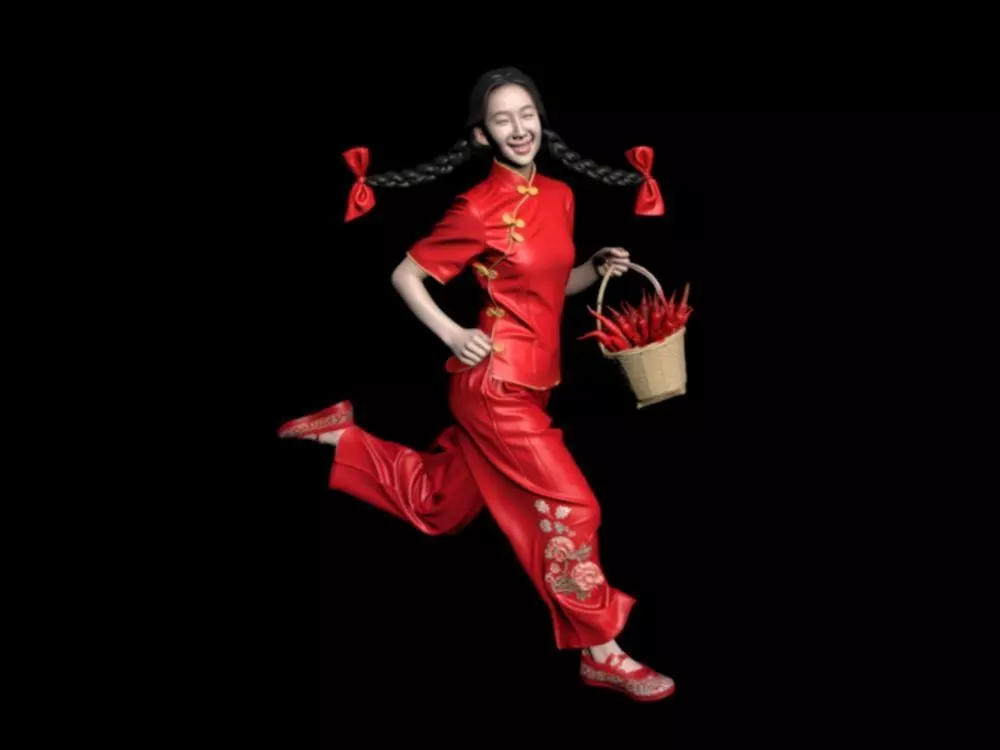 girl china 3D model