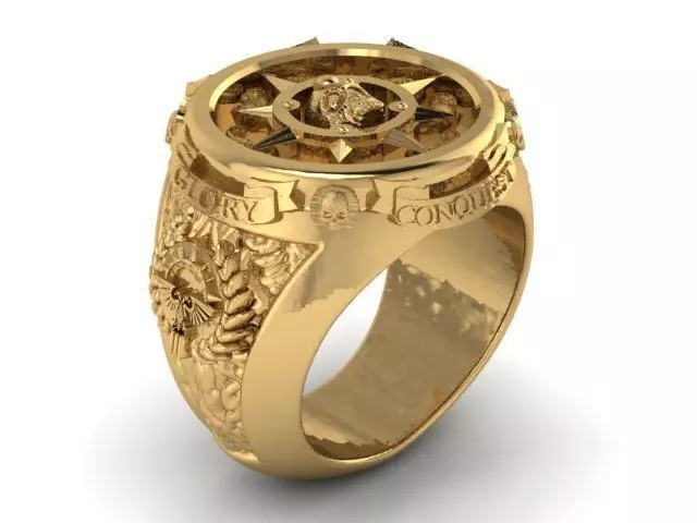 Glory Conqueror Skull Ring 3D print model
