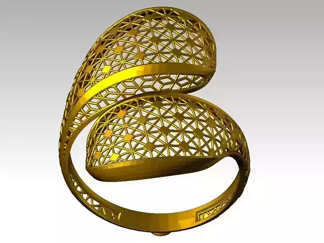 BEAUTIFUL LIGHT WEIGHT RING READY TO PRINT
