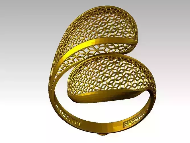 BEAUTIFUL LIGHT WEIGHT RING READY TO PRINT