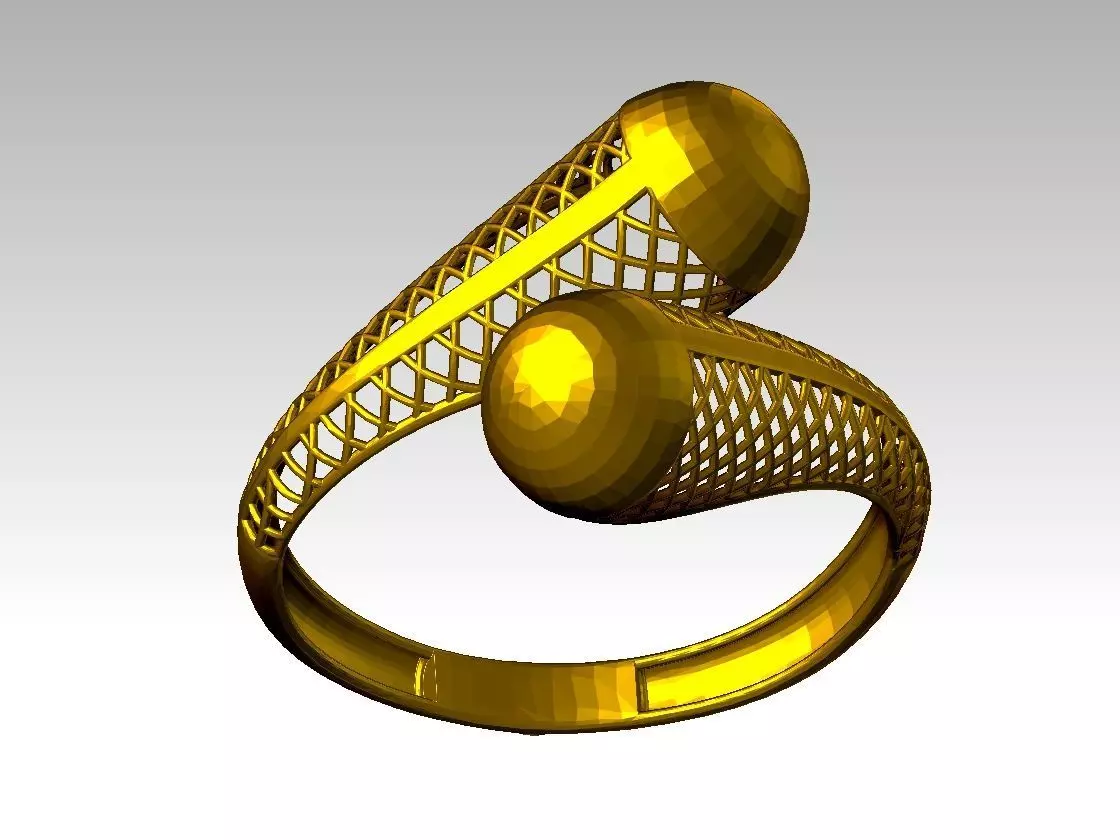 BEAUTIFUL LIGHT WEIGHT RING READY TO PRINT 3D print model