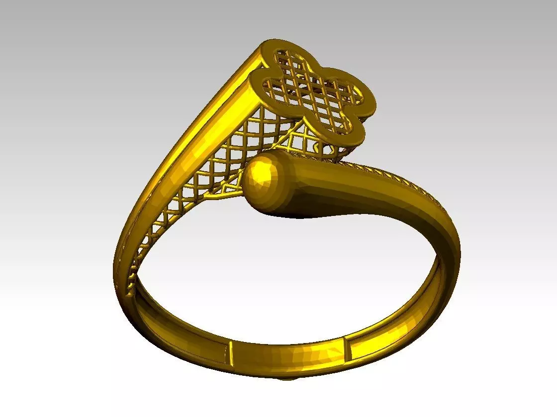 BEAUTIFUL LIGHT WEIGHT RING READY TO PRINT 3D print model