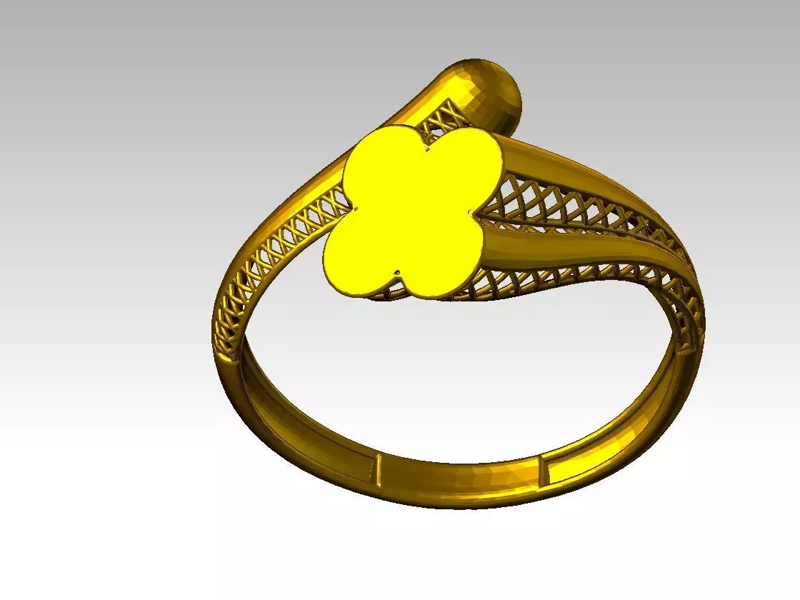 BEAUTIFUL LIGHT WEIGHT RING READY TO PRINT 3D print model