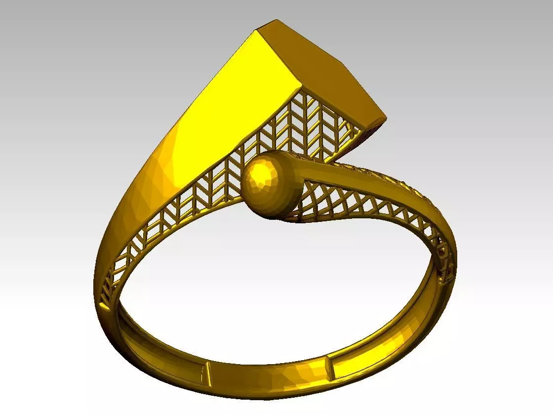 BEAUTIFUL LIGHT WEIGHT RING READY TO PRINT 3D print model
